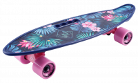 Скейтборд пластиковый TechTeam Fishboard 23 print (mini) blue