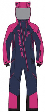 Комбинезон женский Dragonfly Extreme Woman. Dark Blue - Pink Cat Утепленный. Комбинезон женский Dragonfly Extreme Woman. Dark Blue - Pink Cat Утепленный.
