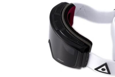 Горнолыжные очки со сменной линзой ASHBURY ARROW White Triangle (DARK SMOKE LENS/YELLOW SPARE) от магазина Адреналин