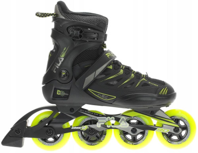 Роликовые коньки FILA GHIBLI 90 black/lime Роликовые коньки FILA GHIBLI 90 black/lime