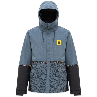 Сноубордическая куртка 686 MNS FOUNDATION JACKET KEITH HARING DENIM COLORBLOCK