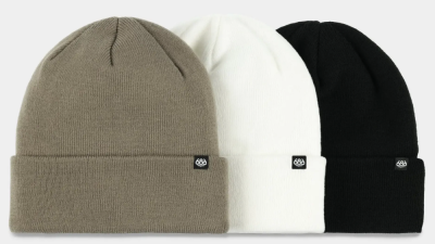 Шапка 686 STANDARD ROLL UP BEANIE - 3 PK - серый, белый черный