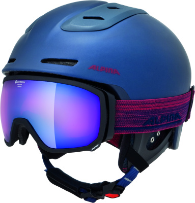 Зимний Шлем Alpina SPINE nightblue-bordeaux matt Зимний Шлем Alpina SPINE nightblue-bordeaux matt