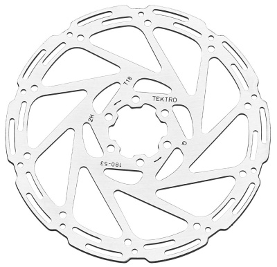 Тормозной диск Tektro TR180-53, 180mm, толщина 1,8mm, 6 болтов Для 4-х поршневого суппорта Тормозной диск Tektro TR180-53, 180mm, толщина 1,8mm, 6 болтов Для 4-х поршневого суппорта