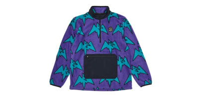 Толстовка AIRBLASTER FLEECE HALF ZIP BIG TERRY PURPS