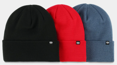 Шапка 686 STANDARD ROLL UP BEANIE - 3 PK - BRIGHT POP красный, черный, синий